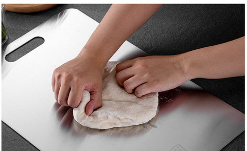 Antibacterial Steel Cutting Board – Dual-Face, Rust-Resistant