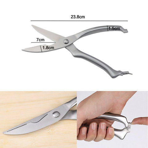 Heavy-Duty Stainless Steel Poultry Shears – Multi-Purpose Kitchen Scissors