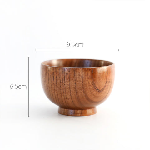 Natural Wooden Bowl and Spoon Set – 3-Piece Waterproof Handmade Kit