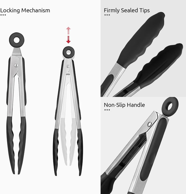 Heat Resistant Silicone Tongs — Wudy Kitchen, image 13