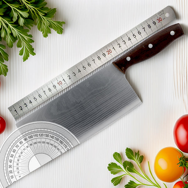 Wudy Kitchen — Damascus Steel Chinese Cleaver Knife with Premium Gift Box