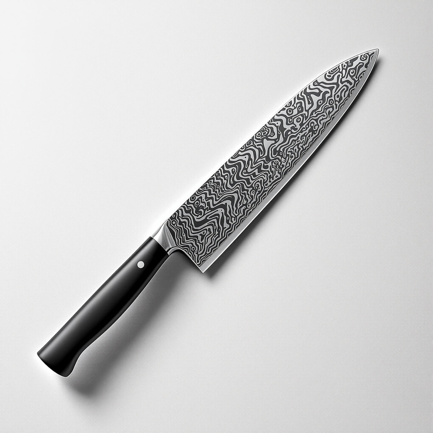 Damascus Pattern Chef Knife · 7.87" (20 cm)