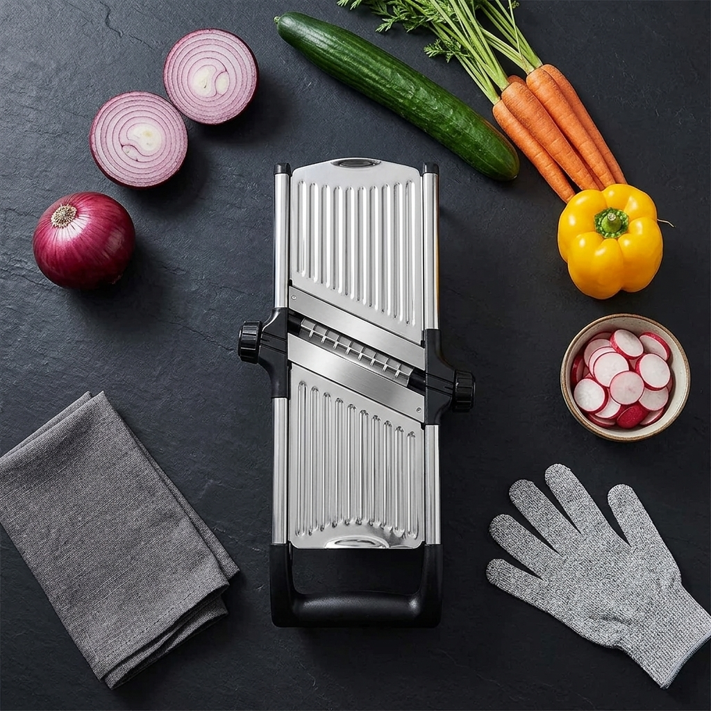 Stainless Steel Mandoline Slicer — Wudy Kitchen, image 12