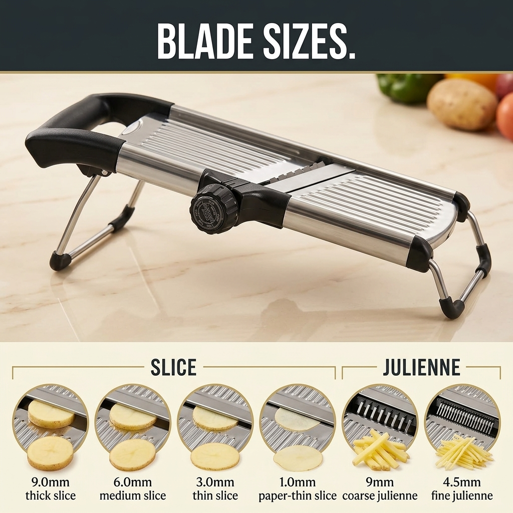 Stainless Steel Mandoline Slicer — Wudy Kitchen, image 14