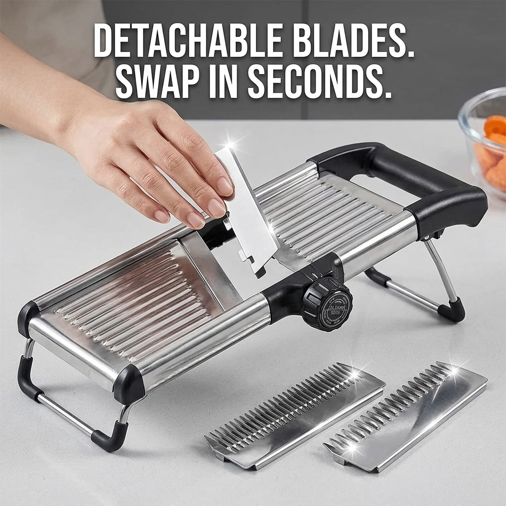 Stainless Steel Mandoline Slicer — Wudy Kitchen, image 8