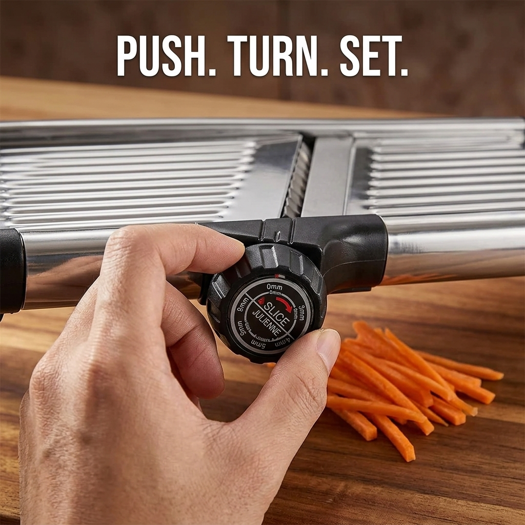 Stainless Steel Mandoline Slicer — Wudy Kitchen, image 15