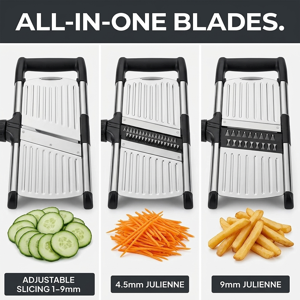 Stainless Steel Mandoline Slicer — Wudy Kitchen, image 10