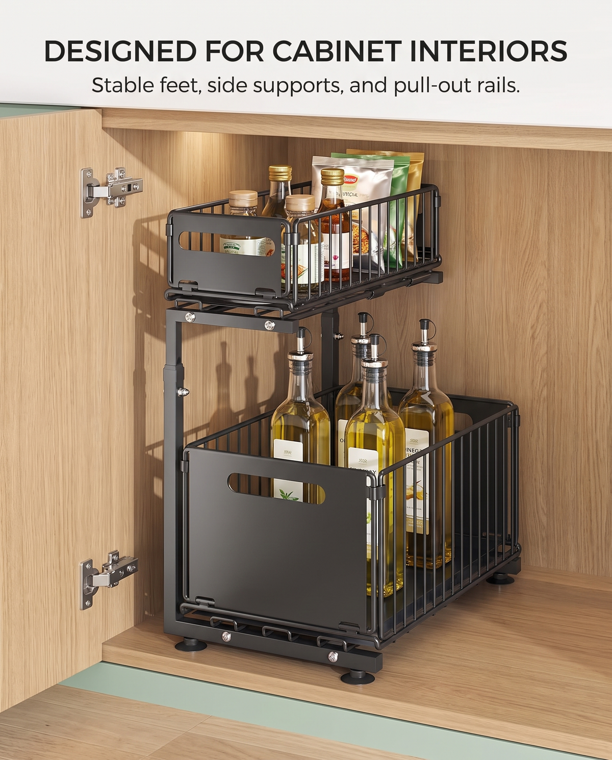 Use the space above the shelf