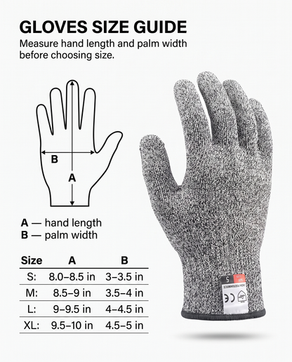 Cut-Resistant Kitchen Gloves