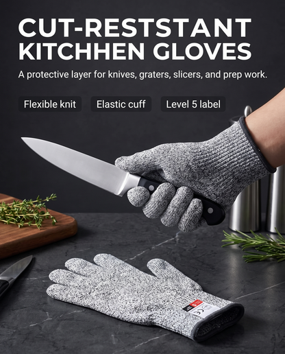 Cut-Resistant Kitchen Gloves