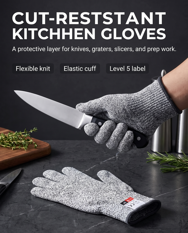 Cut-Resistant Kitchen Gloves
