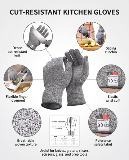 Cut-Resistant Kitchen Gloves