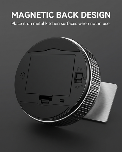 Magnetic Kitchen Timer — Black — Wudy Kitchen, image 6