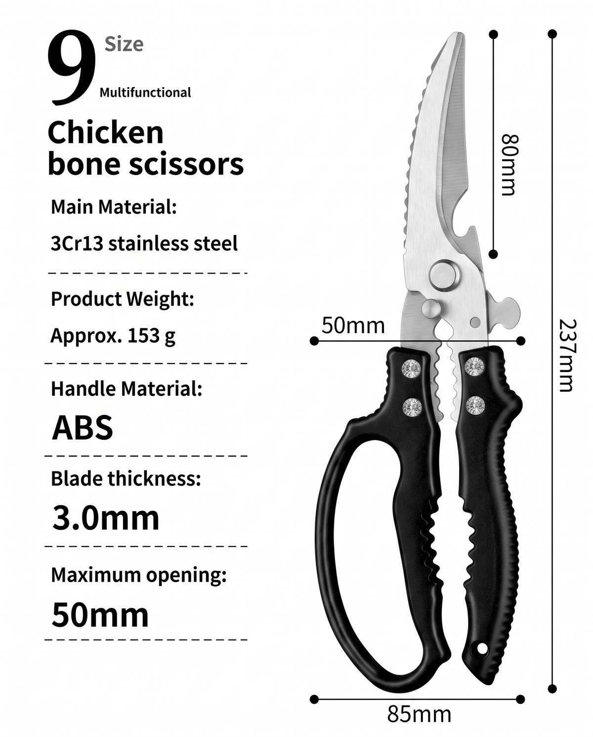 Stainless Steel Poultry Shears