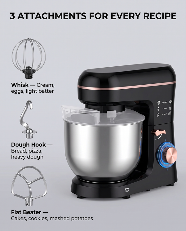 5 L Stand Mixer — Wudy Kitchen, image 6