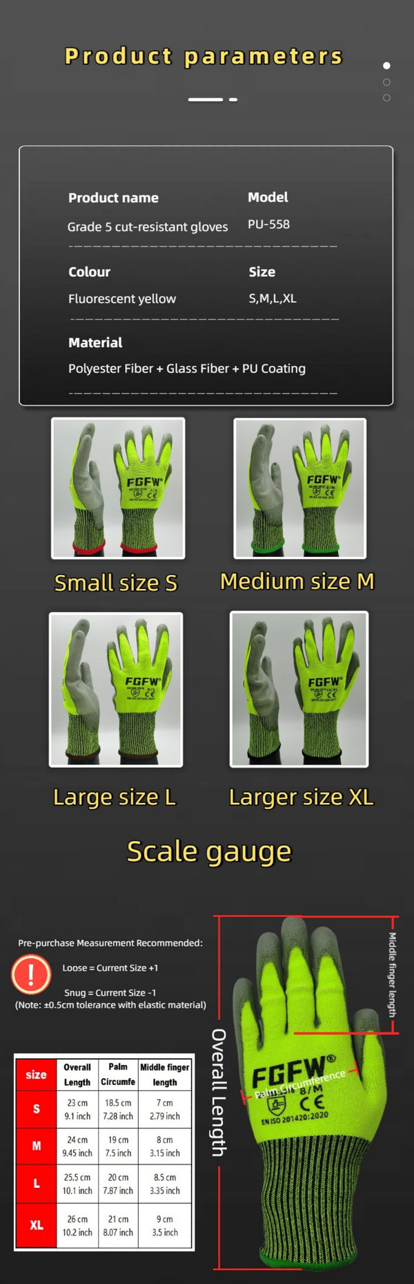 Cut Resistant Gloves Premium Kitchen Tool — image 6