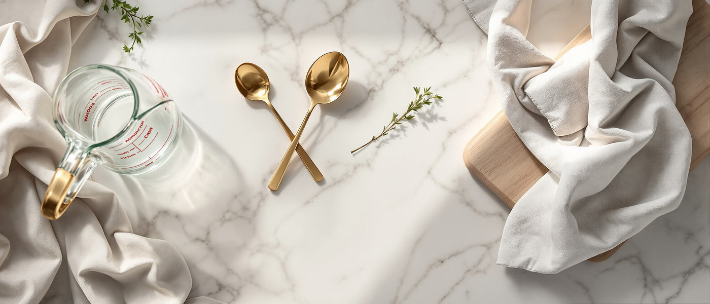 Wudy Kitchen — Kitchen Essentials marble counter